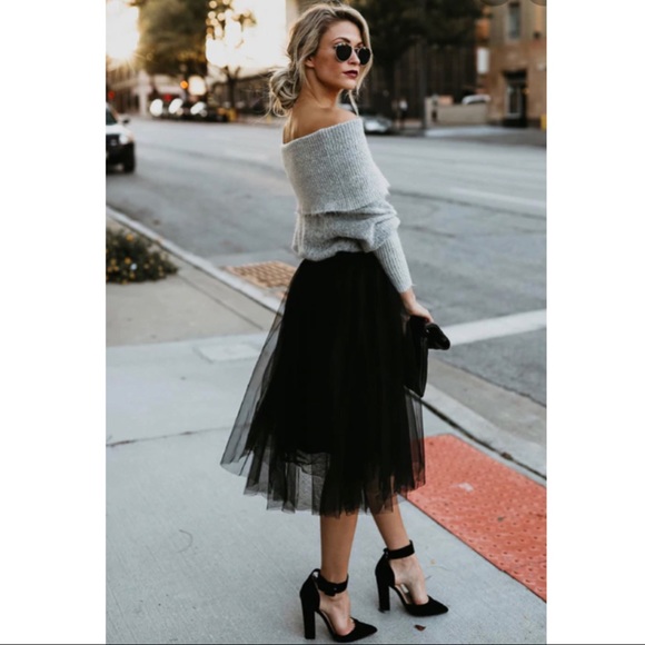 Space 46 Boutique Dresses & Skirts - Space 46 Boutique Black Tulle Skirt XXL